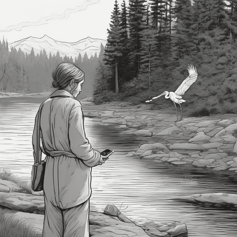 Heron's present. Phone's not.